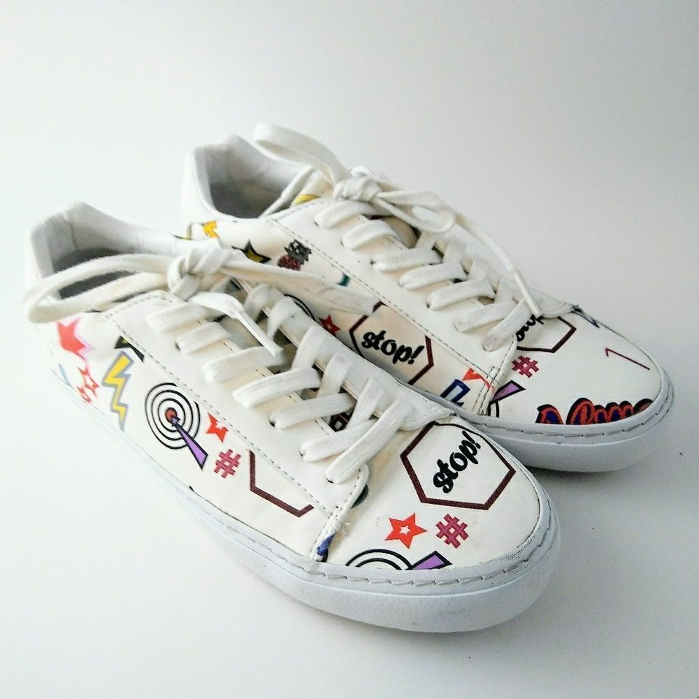 ZARA TRAFALUC Sz EU 36‎ White Sneakers
